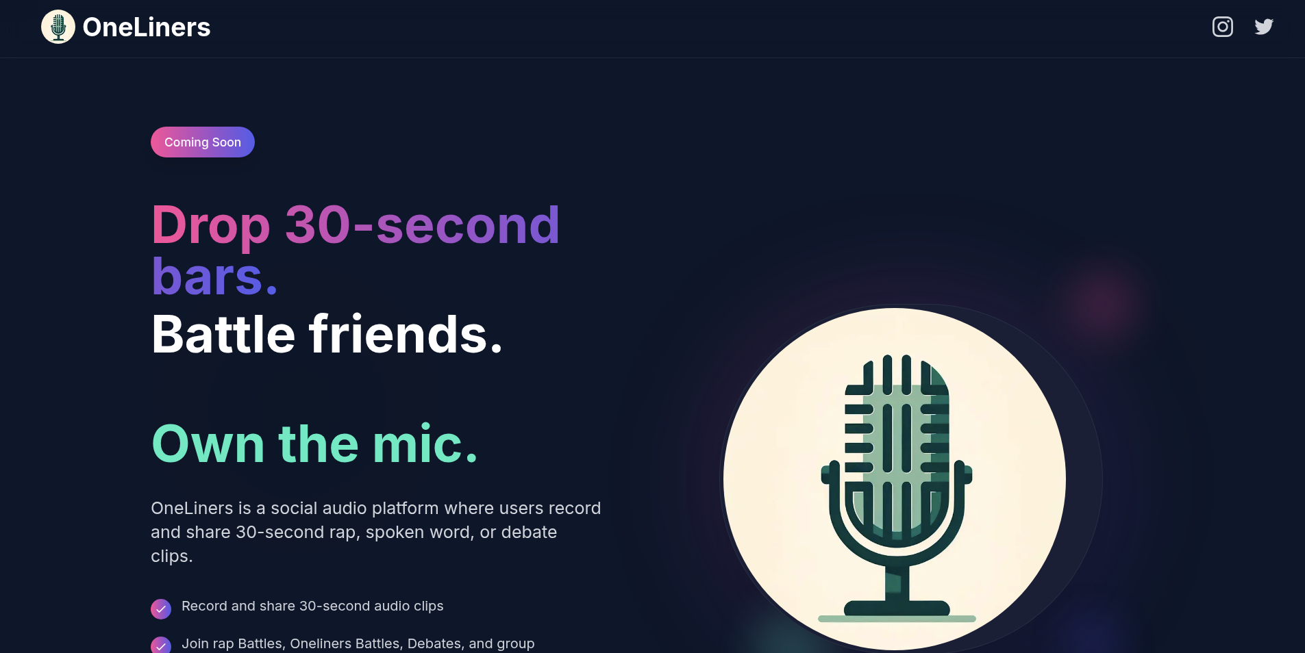 OneLiners.in website preview